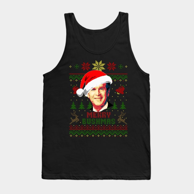 George Bush Merry Bushmas Tank Top by Nerd_art